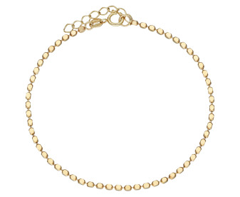 9ct Yellow Gold Diamond Cut Ball Chain Bracelet