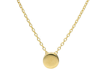 9ct Yellow Gold Disc Pendant