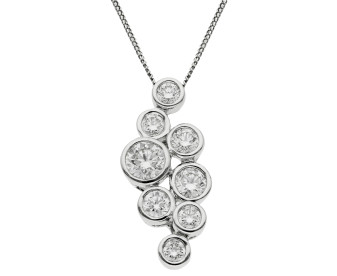 18ct White Gold 0.52ct Diamond Pendant