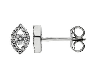 18ct White Gold 0.25ct Diamond Stud Earrings