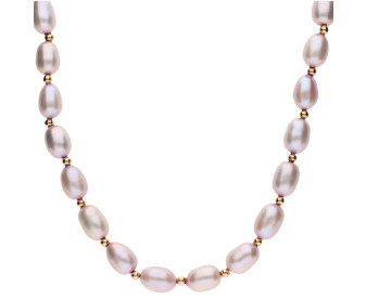 9ct Yellow Gold Pearl Necklace
