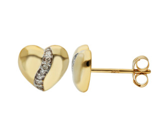 9ct Gold 0.06ct Diamond Stud Earrings