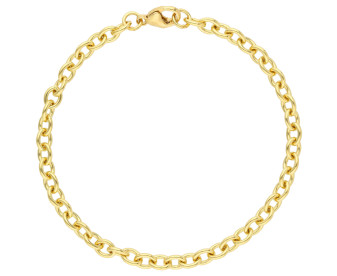 18ct Yellow Gold 4.25mm Open Link Trace Chain Bracelet