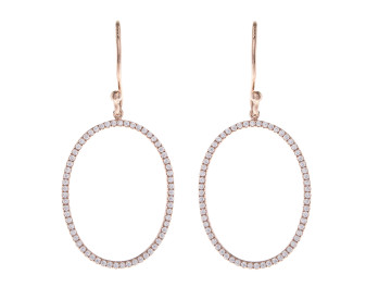 Sterling Silver Cubic Zirconia Drop Earrings