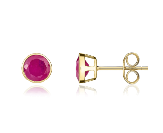 9ct Gold 1.00ct Ruby Stud Earrings
