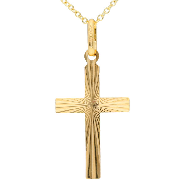 9ct Yellow Gold Cross Pendant