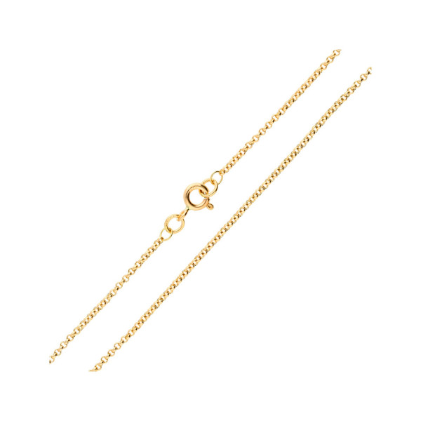 1.53mm 9ct Yellow Gold Belcher Chain