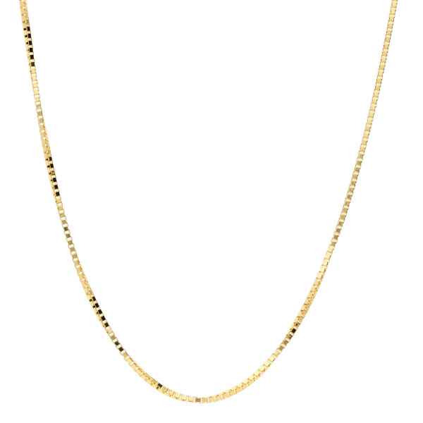 18ct Yellow Gold 0.80mm Venetian Box Chain