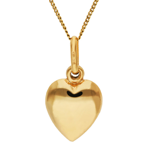 9ct Yellow Gold Heart Pendant