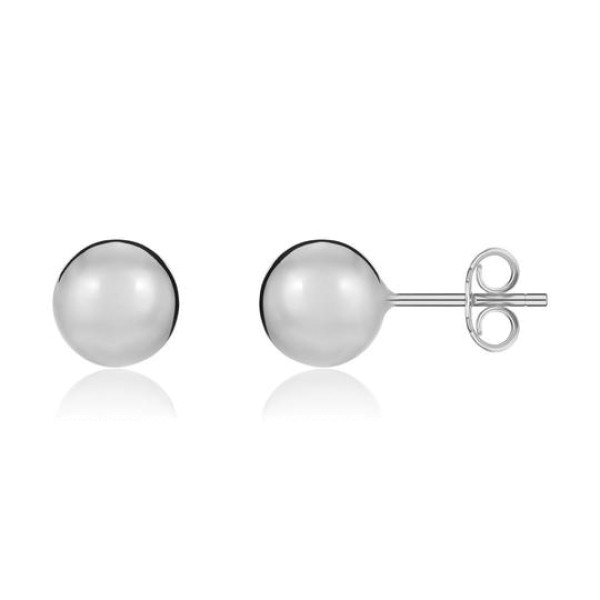 18ct White Gold Stud Earrings
