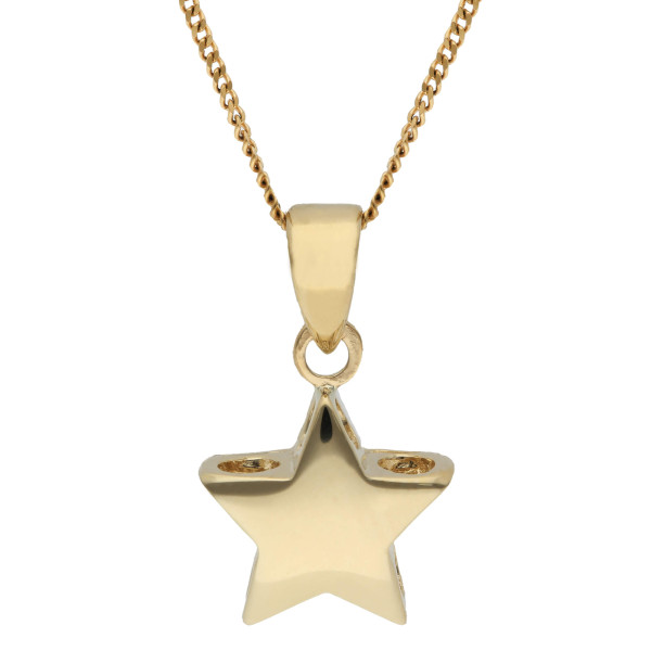 9ct Yellow Gold Star Pendant 
