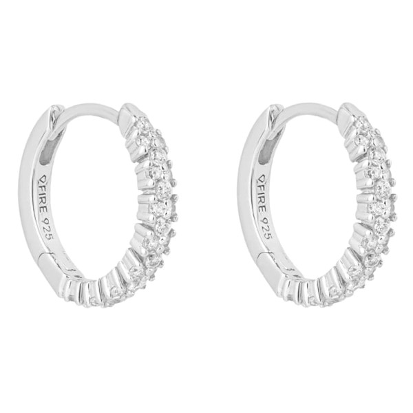 Sterling Silver 0.34ct Cubic Zirconia Hoop Earrings