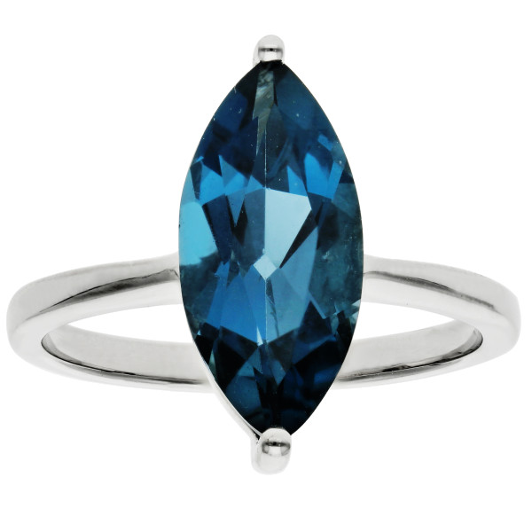 9ct White Gold 3.40ct Topaz Cocktail Ring