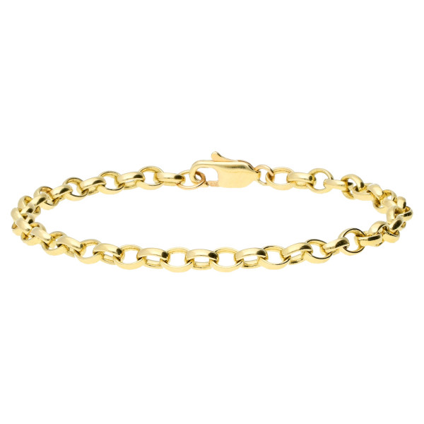 9ct Yellow Gold 5.3mm Belcher Link Bracelet