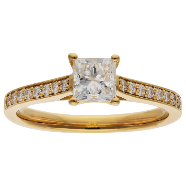 18ct Gold 0.60ct Lab-Grown Diamond Solitaire Ring