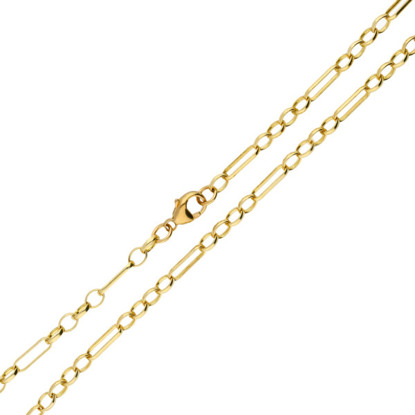 9ct Yellow Gold 3.98mm Figaro Belcher Chain