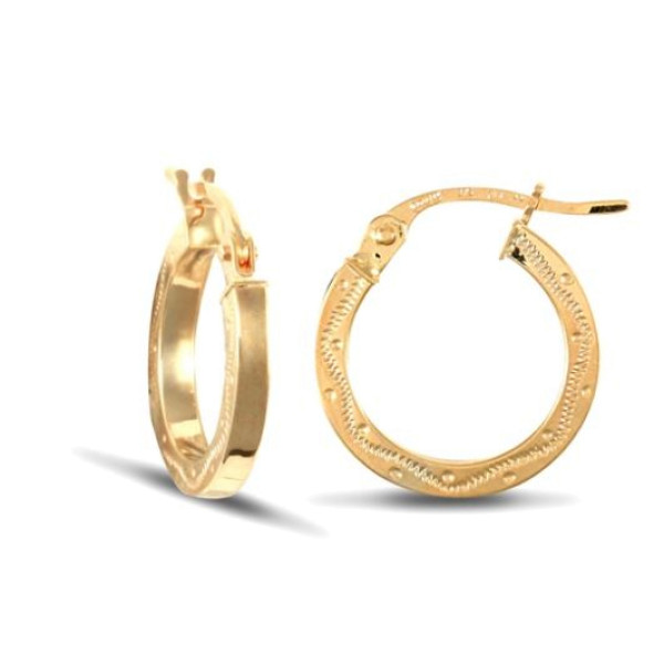 9ct Gold Hoop Earrings
