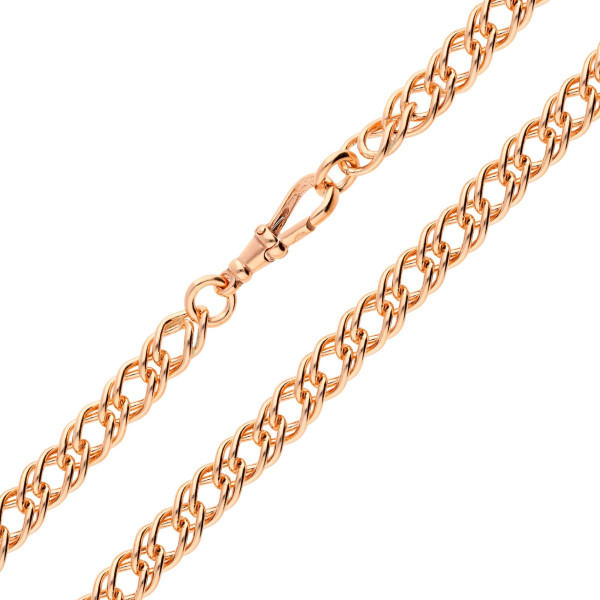 9ct Rose Gold 6.86mm French Curb Chain