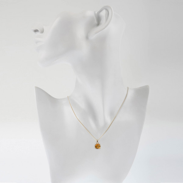 9ct Yellow Gold 1.88ct Citrine Pendant