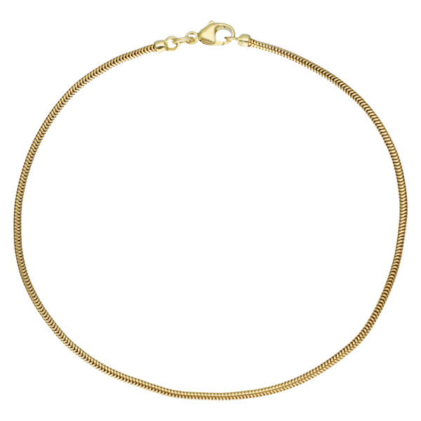  9ct Yellow Gold Snake Chain Bracelet
