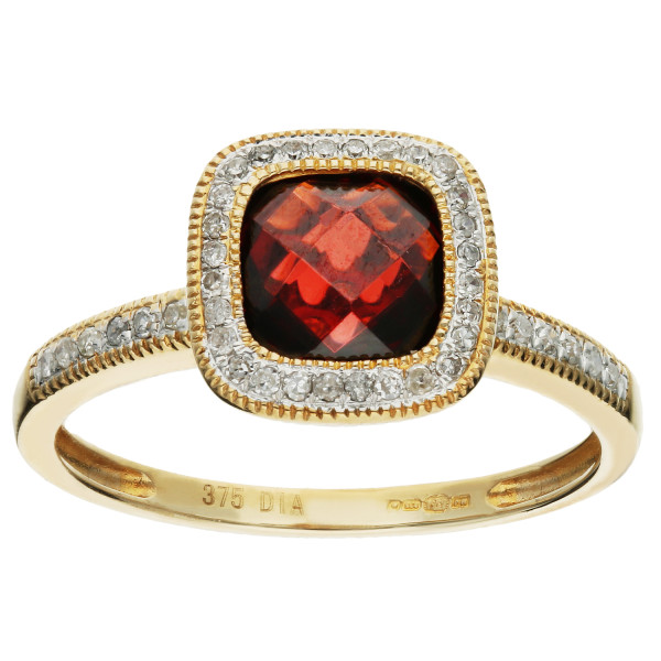 9ct Gold 1.20ct Garnet Cocktail Ring