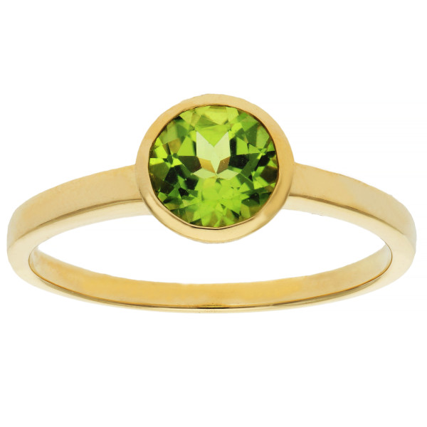 9ct Gold 0.90ct Peridot Solitaire Ring