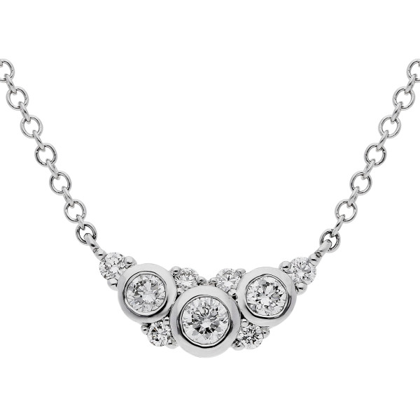 18ct White Gold Diamond Necklace