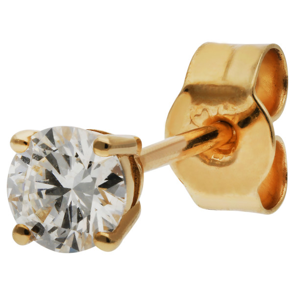 9ct Gold 0.23ct Diamond Solitaire Stud Earring