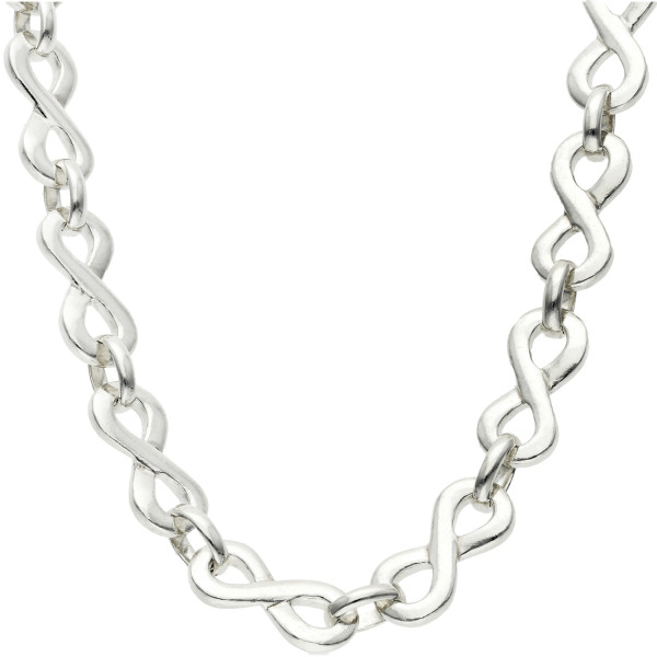 Silver Infinity Chain Necklace 