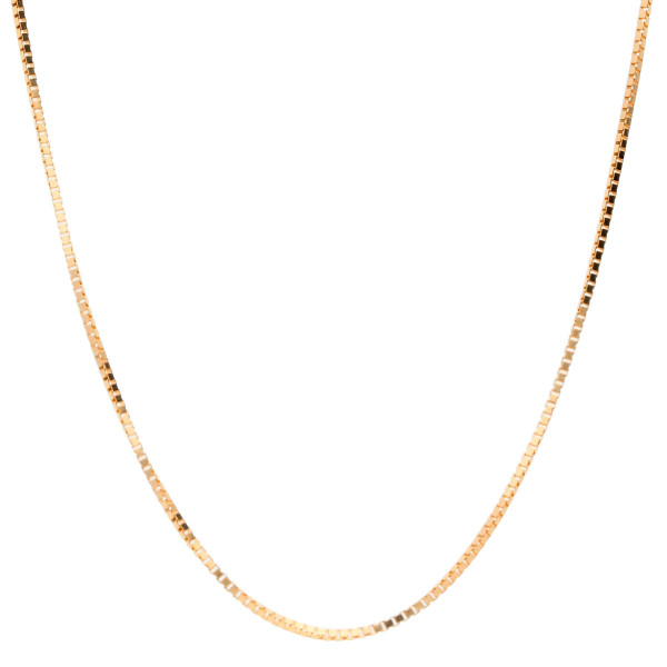 9ct Rose Gold 0.80mm Venetian Box Chain