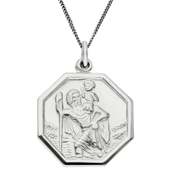Sterling Silver St Christopher Pendant