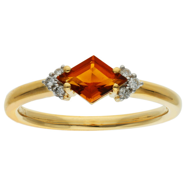 9ct Gold 0.40ct Citrine Cocktail Ring