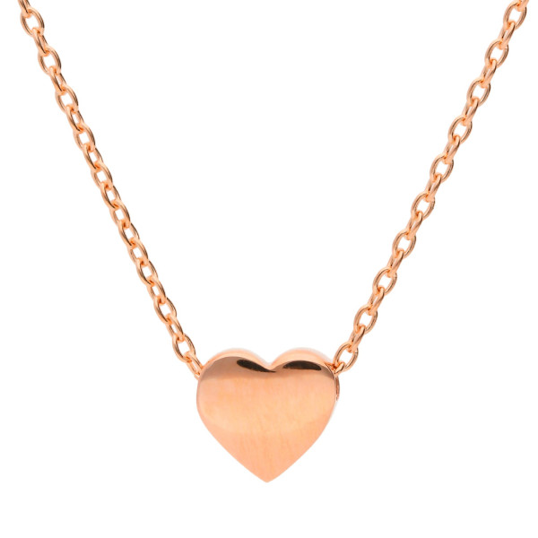 9ct Rose Gold Heart Necklace