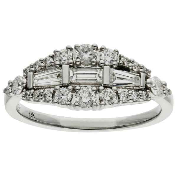 18ct White Gold 0.92ct Diamond Cocktail Ring