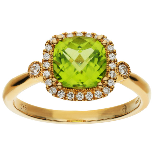 9ct Gold 1.85ct Peridot Cocktail Ring
