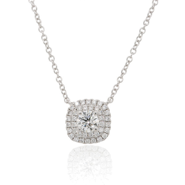 18ct White Gold & 0.40ct Diamond Necklace