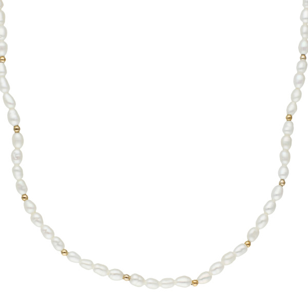 9ct Yellow Gold Pearl Necklace