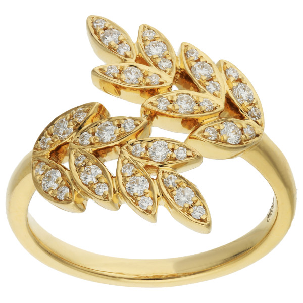 18ct Gold 0.37ct Diamond Cocktail Ring