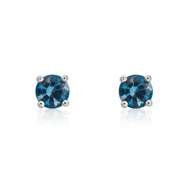 9ct White Gold 0.60ct Topaz Stud Earrings