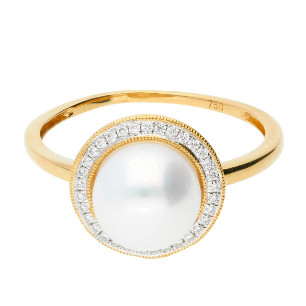 18ct Gold Pearl Cocktail Ring