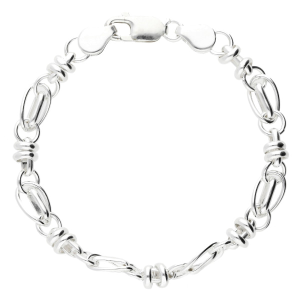 7.8mm Silver Handmade Bracelet
