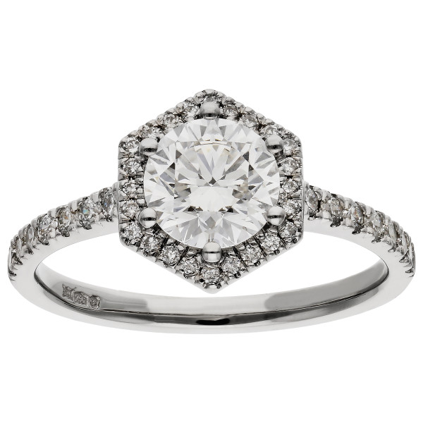 Platinum 1.03ct Lab Grown Diamond Engagement Ring