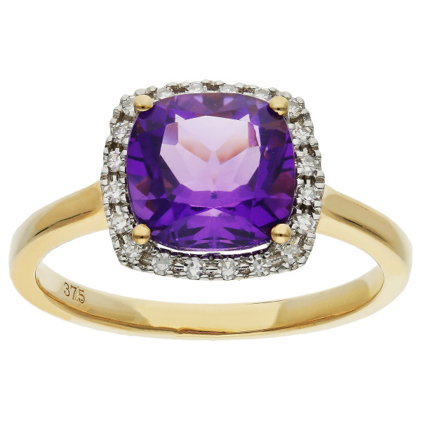 9ct Gold 2.00ct Amethyst Cocktail Ring
