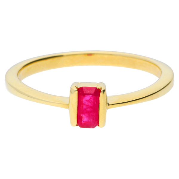 9ct Gold 0.28ct Ruby Solitaire Ring