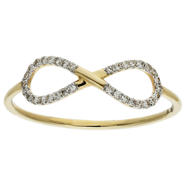 9ct Gold 0.10ct Diamond Cocktail Ring