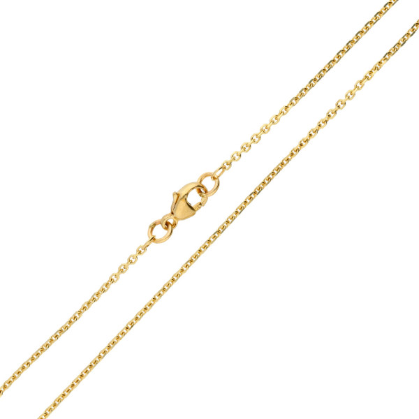 9ct Yellow Gold 1.46mm Close Link Filed Trace Chain