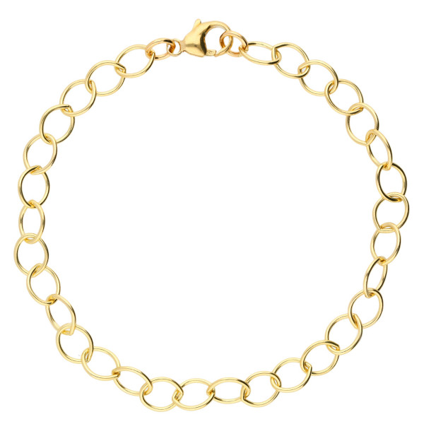 9ct Yellow Gold 5.9mm Light Trace Chain Bracelet