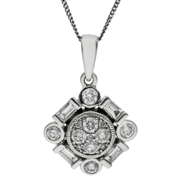 Platinum & Diamond Nautical Pendant
