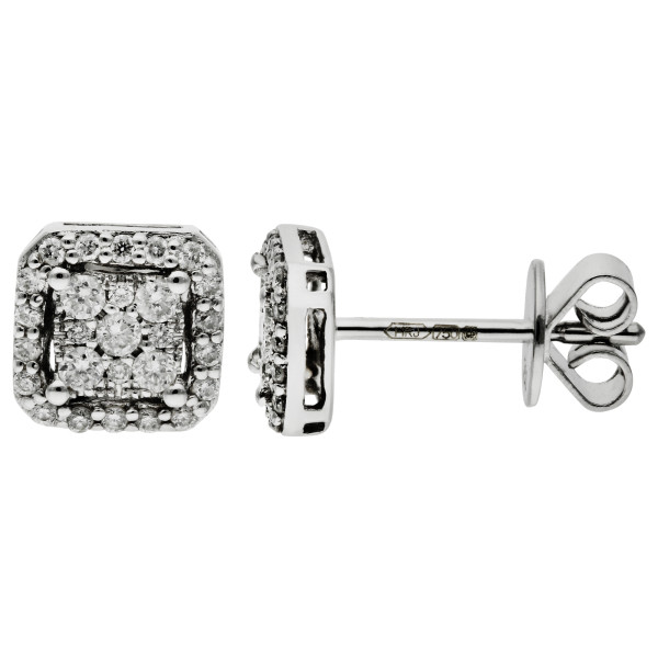 18ct White Gold 0.22ct Diamond Earrings