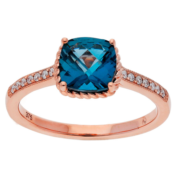 9ct Rose Gold 1.76ct Topaz Cocktail Ring